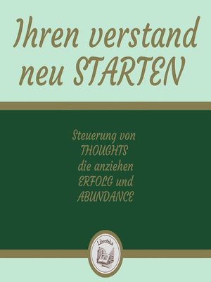 cover image of Ihren Verstand Neu Starten
